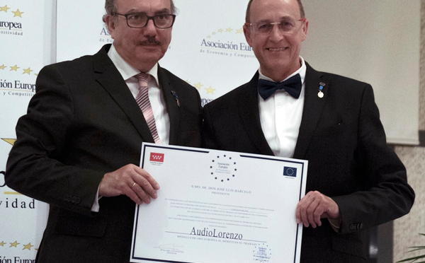 Medalla Europea al mérito en el trabajo para Audio Lorenzo